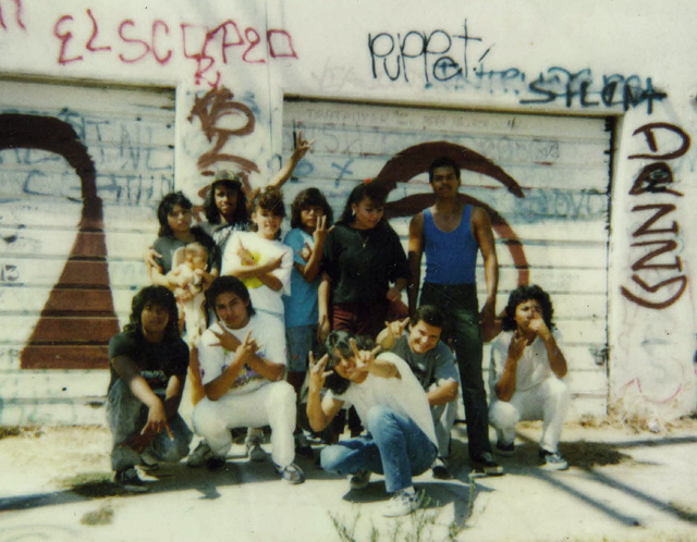 Miembros de la clica Western Locos de la Mara Salvatrucha Stoners a mediados de los 80 en Los Ángeles. Uno de ellos, el Puppet, regresó años después a El Salvador y vivió en la colonia Amatepec de San Salvador, donde murió asesinado.