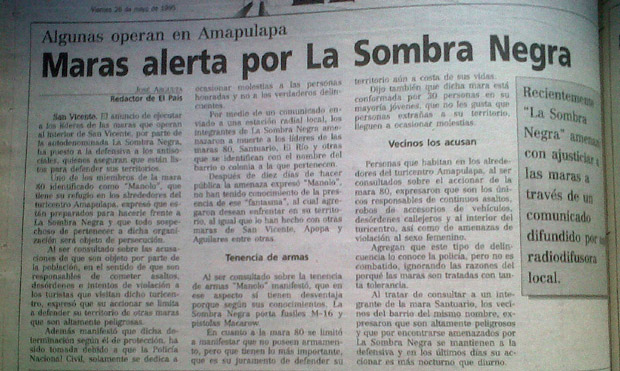 La Prensa Gráfica, viernes 26 de mayo de 1995.
